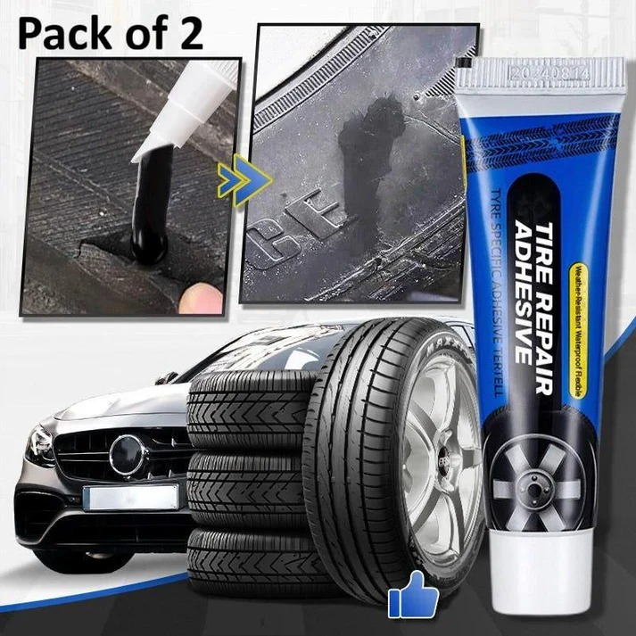 Tire Repair Adhesive 75g Each(Pack Of 2)
